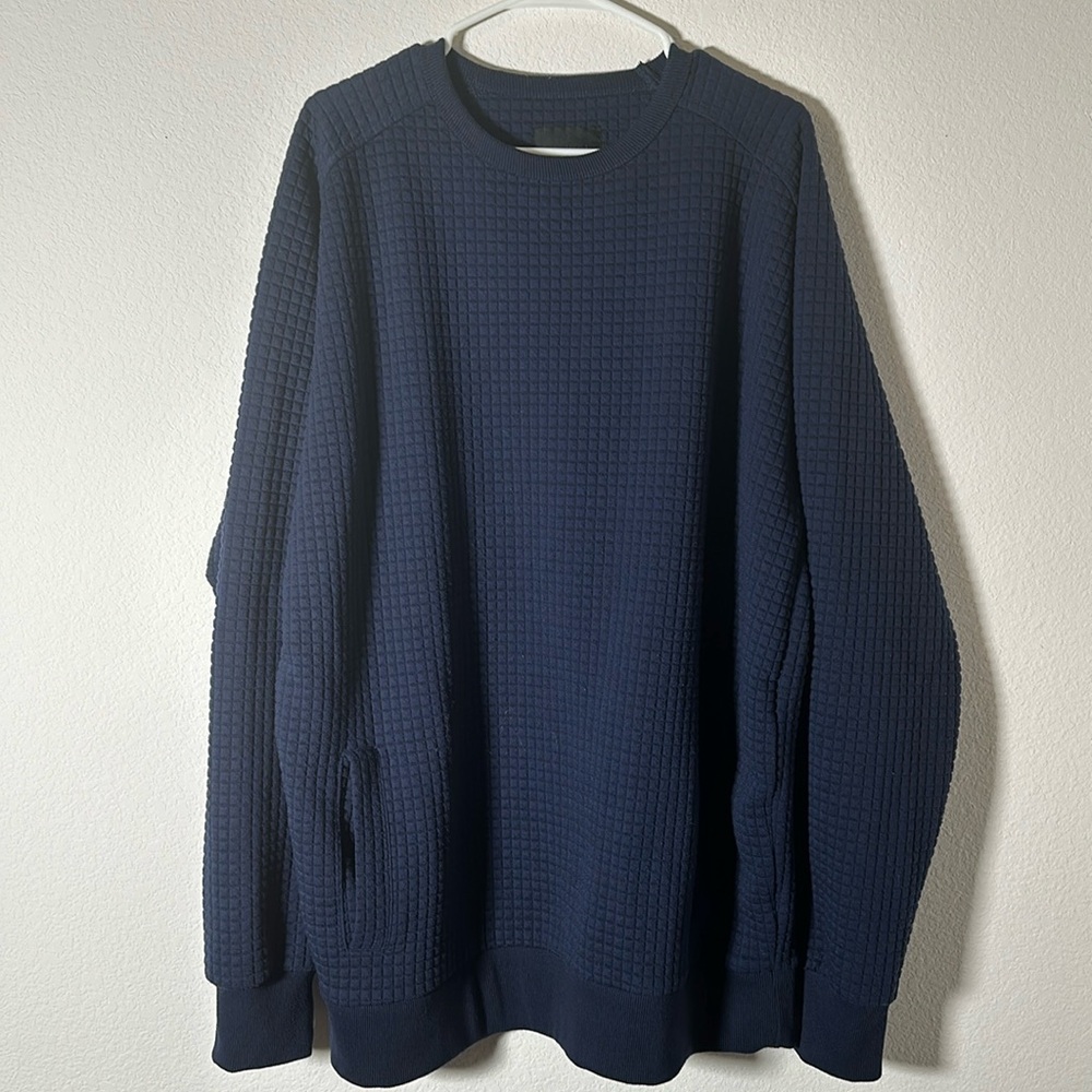 decibel embossed waffle knit sweater